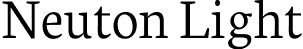 Neuton Light font | Neuton-Light.ttf