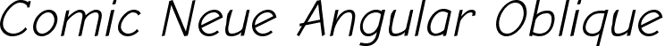 Comic Neue Angular Oblique font | ComicNeue-Angular-Regular-Oblique.ttf