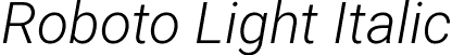 Roboto Light Italic font | Roboto-LightItalic.ttf