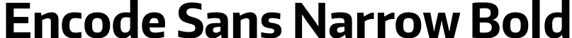 Encode Sans Narrow Bold font | EncodeSansNarrow-700-Bold.ttf