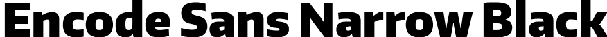 Encode Sans Narrow Black font | EncodeSansNarrow-900-Black.ttf