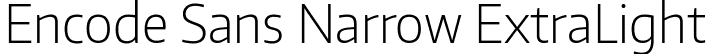 Encode Sans Narrow ExtraLight font | EncodeSansNarrow-200-ExtraLight.ttf
