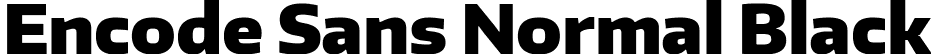 Encode Sans Normal Black font | EncodeSansNormal-900-Black.ttf