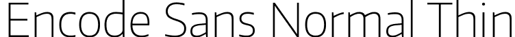 Encode Sans Normal Thin font | EncodeSansNormal-100-Thin.ttf