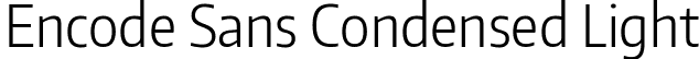 Encode Sans Condensed Light font | EncodeSansCondensed-300-Light.ttf
