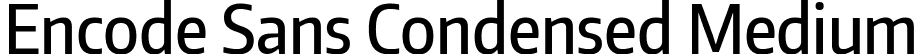 Encode Sans Condensed Medium font | EncodeSansCondensed-500-Medium.ttf