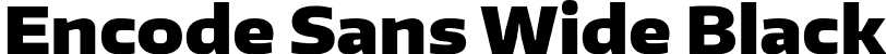 Encode Sans Wide Black font | EncodeSansWide-900-Black.ttf