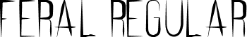 Feral Regular font | Feral-Regular.ttf