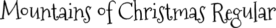 Mountains of Christmas Regular font | MountainsofChristmas-Regular.ttf