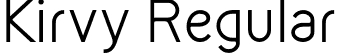 Kirvy Regular font | Kirvy-Regular.otf