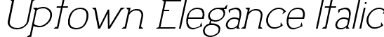 Uptown Elegance Italic font | Uptown Elegance Italic.ttf