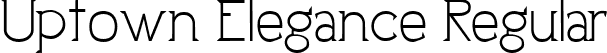 Uptown Elegance Regular font | Uptown Elegance Regular.ttf