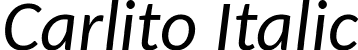 Carlito Italic font | Carlito-Italic.ttf