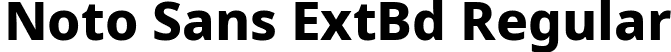 Noto Sans ExtBd Regular font | NotoSans-ExtraBold.ttf