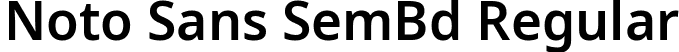 Noto Sans SemBd Regular font | NotoSans-SemiBold.ttf