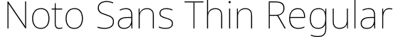 Noto Sans Thin Regular font | NotoSans-Thin.ttf