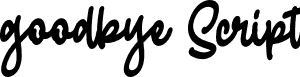 goodbye Script font | goodbye.otf