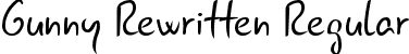 Gunny Rewritten Regular font | gnyrwn971.ttf