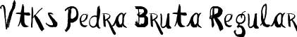 Vtks Pedra Bruta Regular font | Vtks Pedra Bruta.ttf