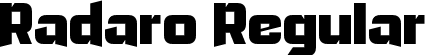 Radaro Regular font | Radaro.otf