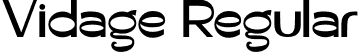 Vidage Regular font | vidage-bwxyx.otf