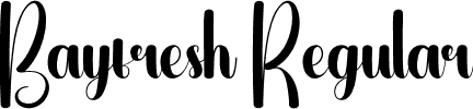 Bayfresh Regular font | Bayfresh.otf