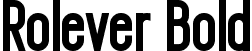 Rolever Bold font | RoleverBold-GOVBD.ttf