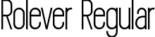 Rolever Regular font | Rolever-VG20w.ttf