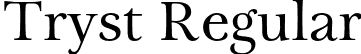 Tryst Regular font | Tryst-Regular.otf