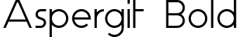 Aspergit Bold font | Aspergit Bold.otf