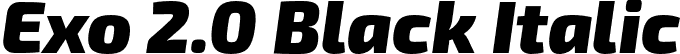 Exo 2.0 Black Italic font | Exo2.0-BlackItalic.otf