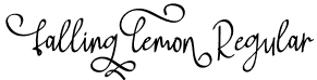 Falling Lemon Regular font | Falling Lemon.ttf