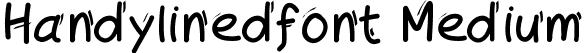 Handylinedfont Medium font | Handylinedfont.ttf