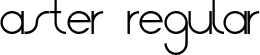 Aster Regular font | Aster.otf