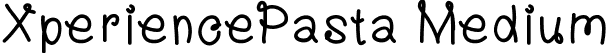 XperiencePasta Medium font | XperiencePasta.ttf