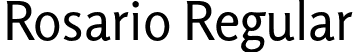 Rosario Regular font | Rosario-Regular.otf