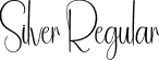 Silver Regular font | Silver.otf