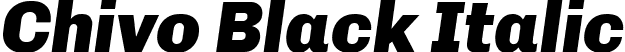 Chivo Black Italic font | Chivo-BlackItalic.ttf