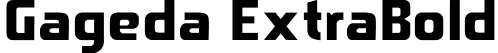 Gageda ExtraBold font | Gageda.ttf