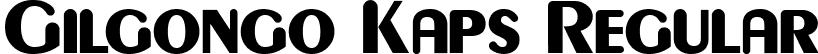 Gilgongo Kaps Regular font | GILGONK_.ttf