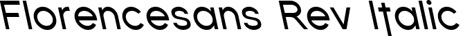 Florencesans Rev Italic font | Florsn45.ttf