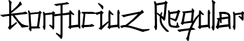 Konfuciuz Regular font | KONFUC__.ttf