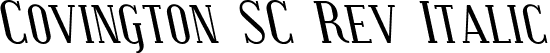 Covington SC Rev Italic font | Coving31.ttf