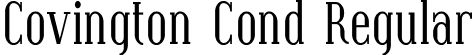 Covington Cond Regular font | Coving05.ttf