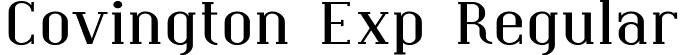 Covington Exp Regular font | Coving09.ttf