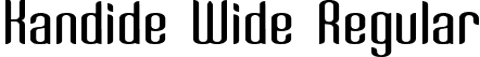 Kandide Wide Regular font | KANDIDW_.ttf