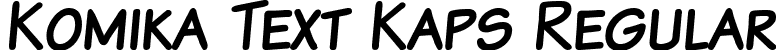 Komika Text Kaps Regular font | KOMTXTK_.ttf