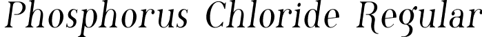 Phosphorus Chloride Regular font | Phosc___.ttf