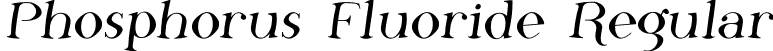 Phosphorus Fluoride Regular font | Phosf___.ttf