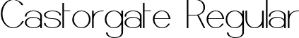 Castorgate Regular font | CASTOR__.ttf